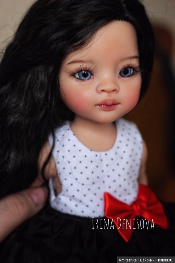 Брюнеточка — ООАК Paola Reina (Паола Рейна) и испанских кукол: перерисовка (фото 4)