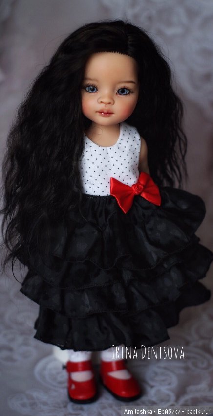 Брюнеточка — ООАК Paola Reina (Паола Рейна) и испанских кукол: перерисовка (фото 3)