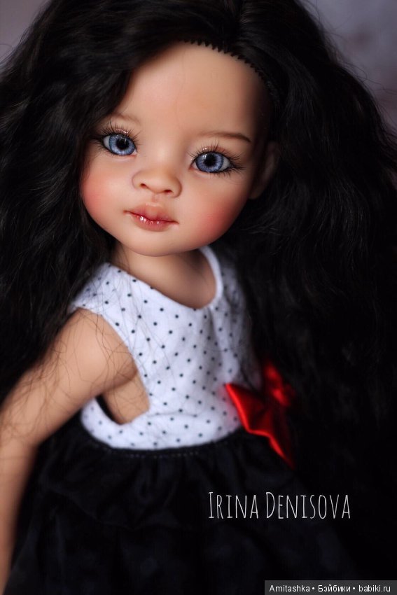 Брюнеточка — ООАК Paola Reina (Паола Рейна) и испанских кукол: перерисовка (фото 5)