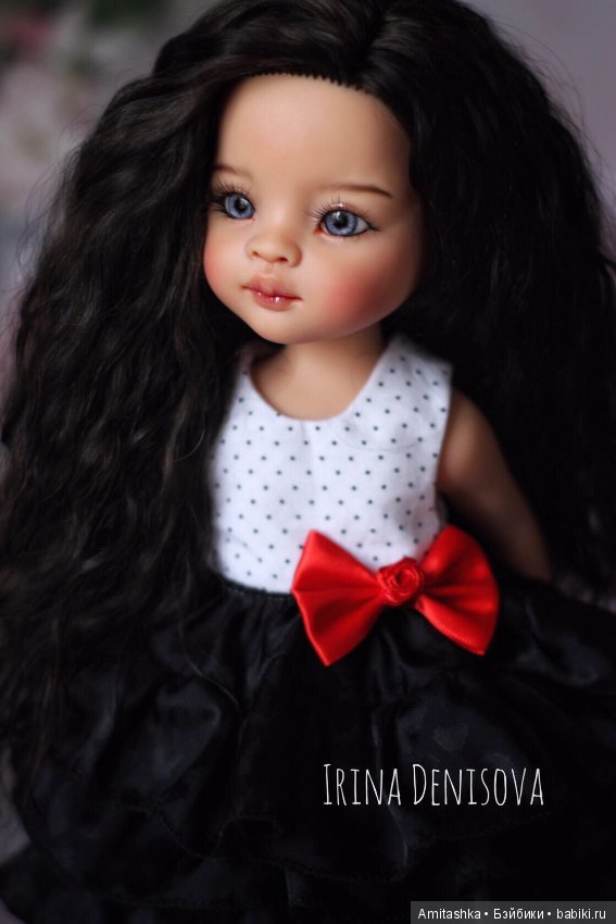 Брюнеточка — ООАК Paola Reina (Паола Рейна) и испанских кукол: перерисовка (фото 2)