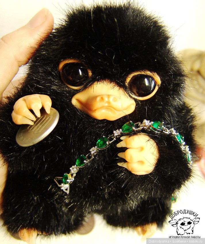 Нюхлер — Игрушки в смешанной технике (мех и глина): Арт