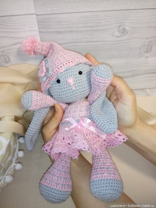 Зайка амигуруми 26 см — Вязаные игрушки и амигуруми: крючком (фото 5)