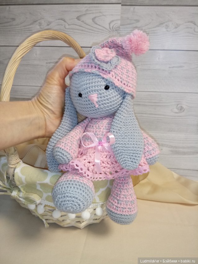 Зайка амигуруми 26 см — Вязаные игрушки и амигуруми: крючком (фото 4)