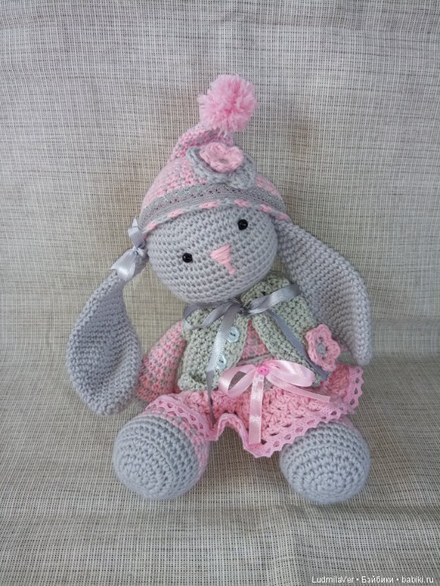 Зайка амигуруми 26 см — Вязаные игрушки и амигуруми: крючком (фото 2)