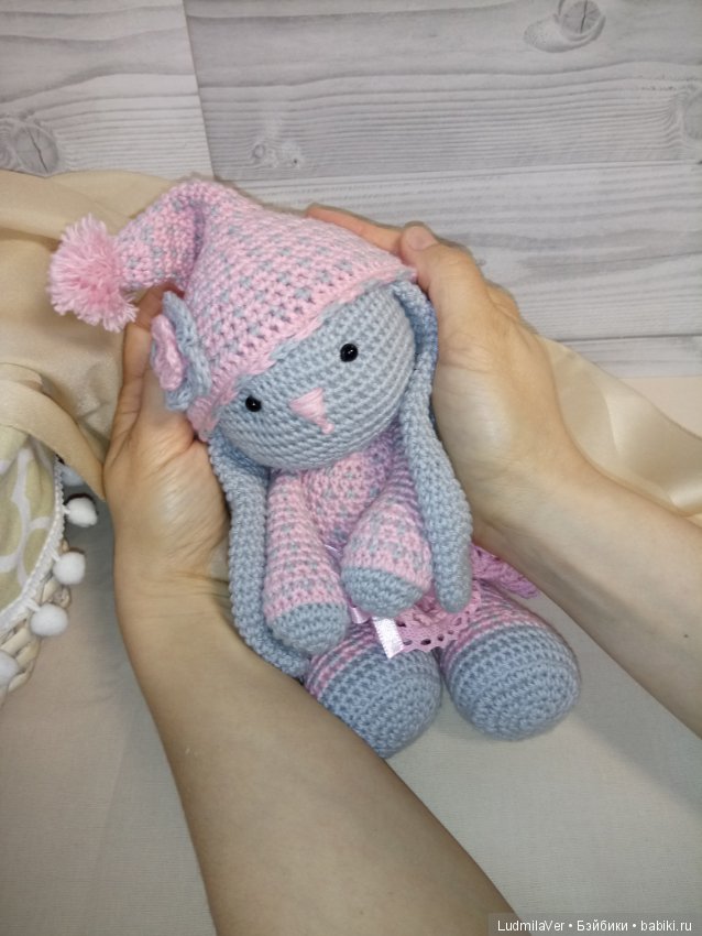 Зайка амигуруми 26 см — Вязаные игрушки и амигуруми: крючком (фото 6)