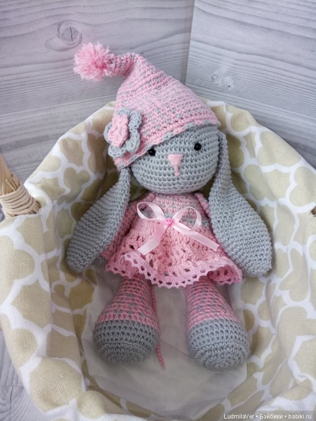 Зайка амигуруми 26 см — Вязаные игрушки и амигуруми: крючком (фото 7)
