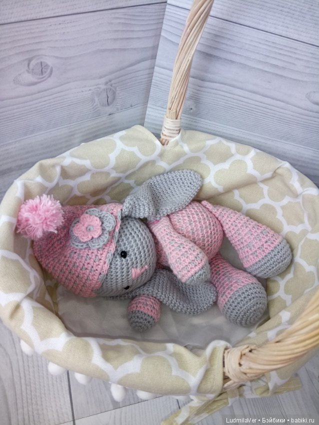Зайка амигуруми 26 см — Вязаные игрушки и амигуруми: крючком (фото 8)