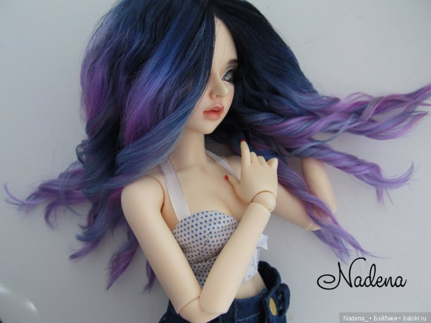 Парик Сине-фиолетово-розовый (фото 2)