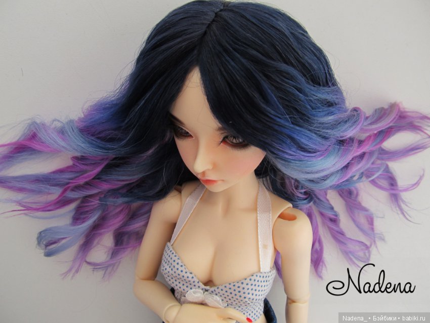 Парик Сине-фиолетово-розовый (фото 4)