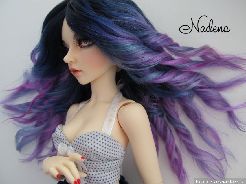 Парик Сине-фиолетово-розовый (фото 5)