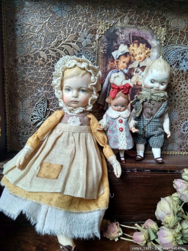 Мои малыши из антикварных деталей (фото 10)