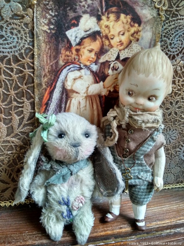 Мои малыши из антикварных деталей