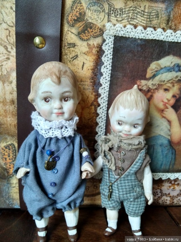 Мои малыши из антикварных деталей (фото 4)