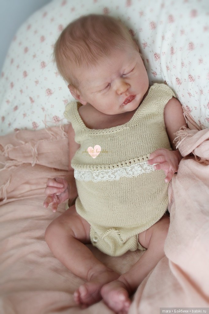 Кукла реборн из молда Jasmine скульптора Wendy Dickison, автор прототипа Jacqueline Kramer