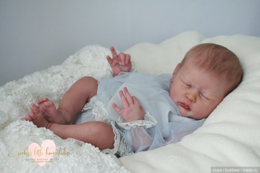 Кукла реборн из молда Jasmine скульптора Wendy Dickison, автор прототипа Jacqueline Kramer