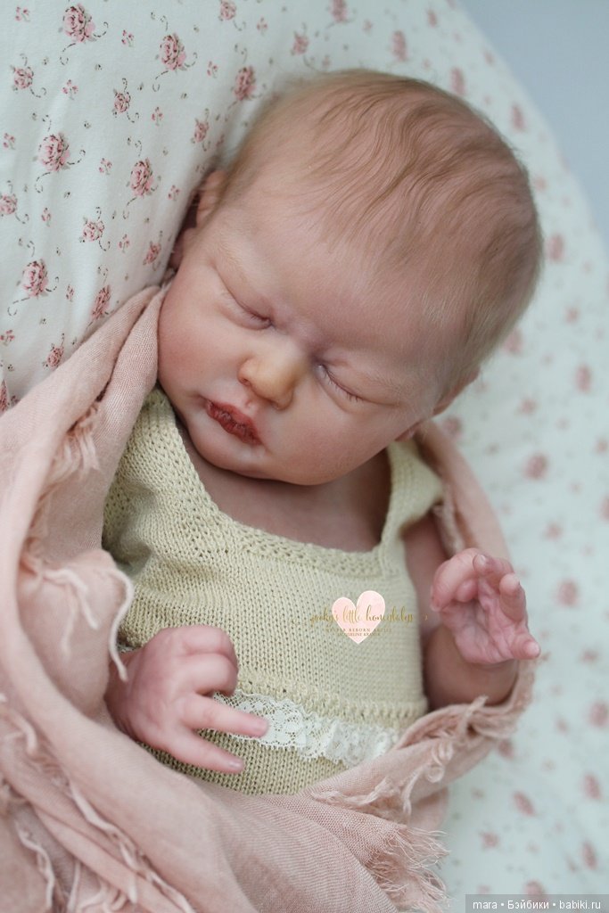 Кукла реборн из молда Jasmine скульптора Wendy Dickison, автор прототипа Jacqueline Kramer