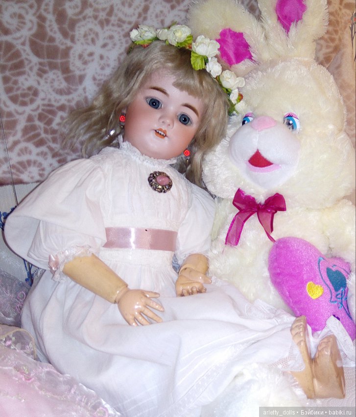 Антикварная куколка Simon and Halbig 1079 Dep дома (фото 10)