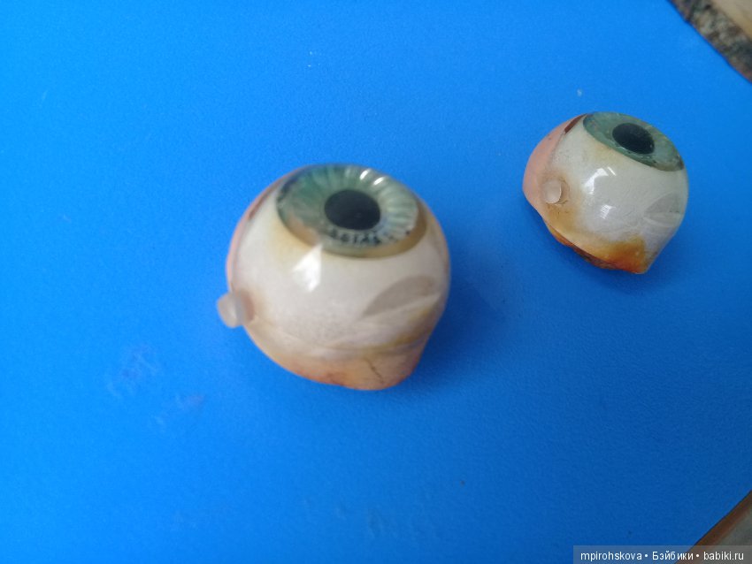 Глазки пупса ГДР — Ремонт кукол СССР и ГДР (немок): чернота (фото 4)