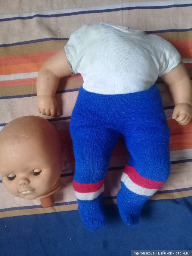 Глазки пупса ГДР — Ремонт кукол СССР и ГДР (немок): чернота (фото 5)