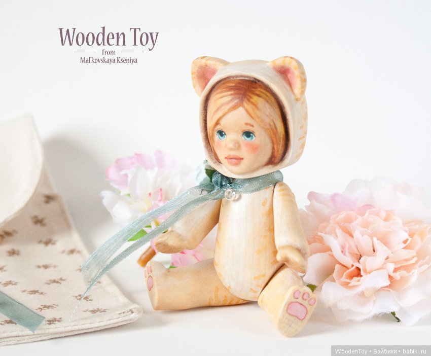 Мяу, здравствуйте — Авторские куклы из дерева