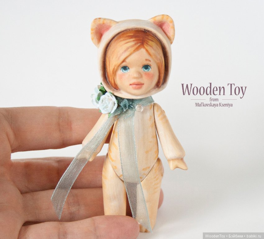 Мяу, здравствуйте — Авторские куклы из дерева (фото 5)