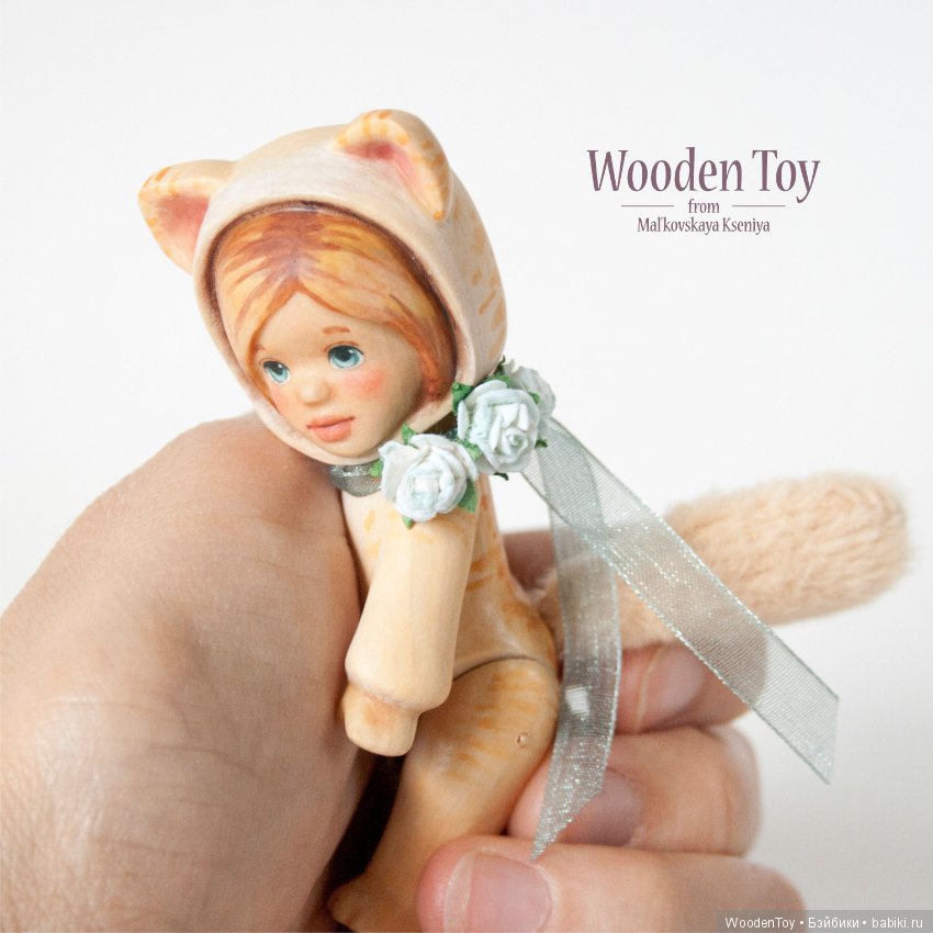 Мяу, здравствуйте — Авторские куклы из дерева (фото 4)