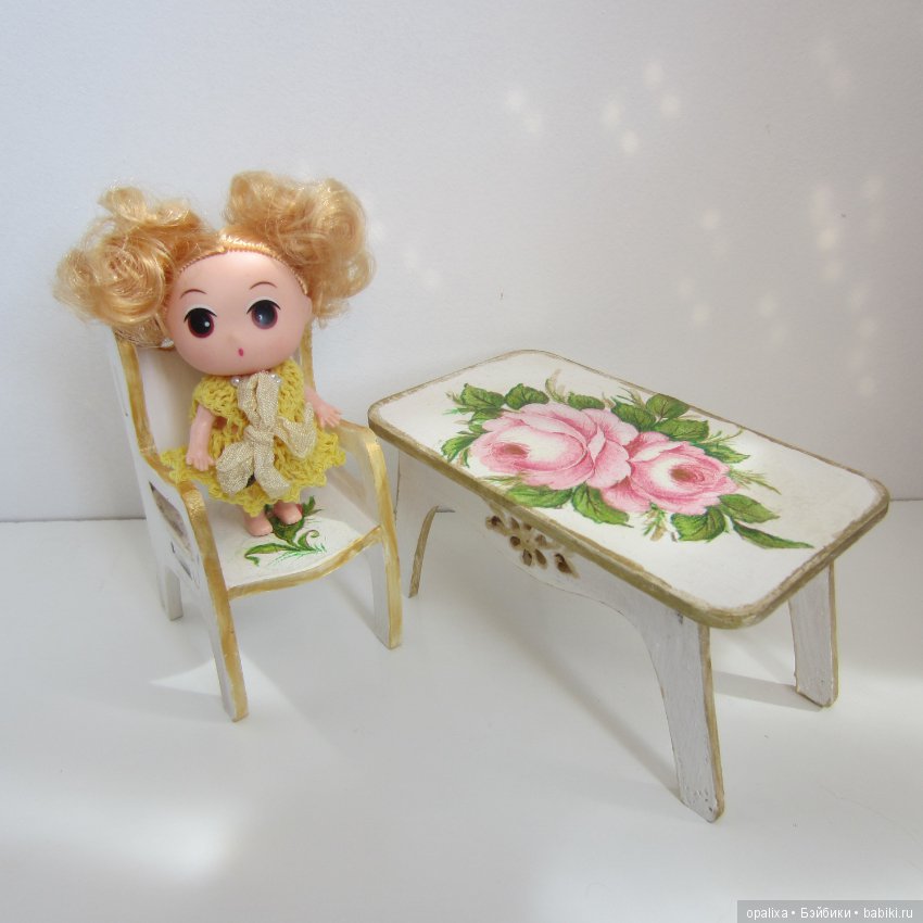 Декупаж — Мебель для кукол и домиков: фото