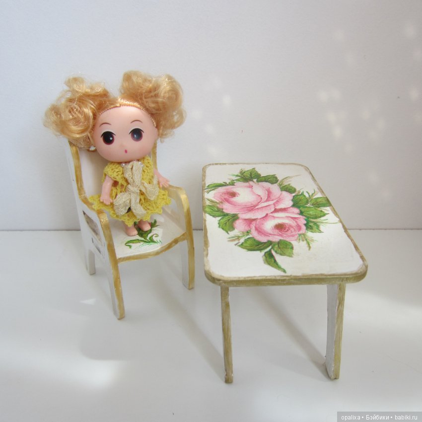 Декупаж — Мебель для кукол и домиков: фото