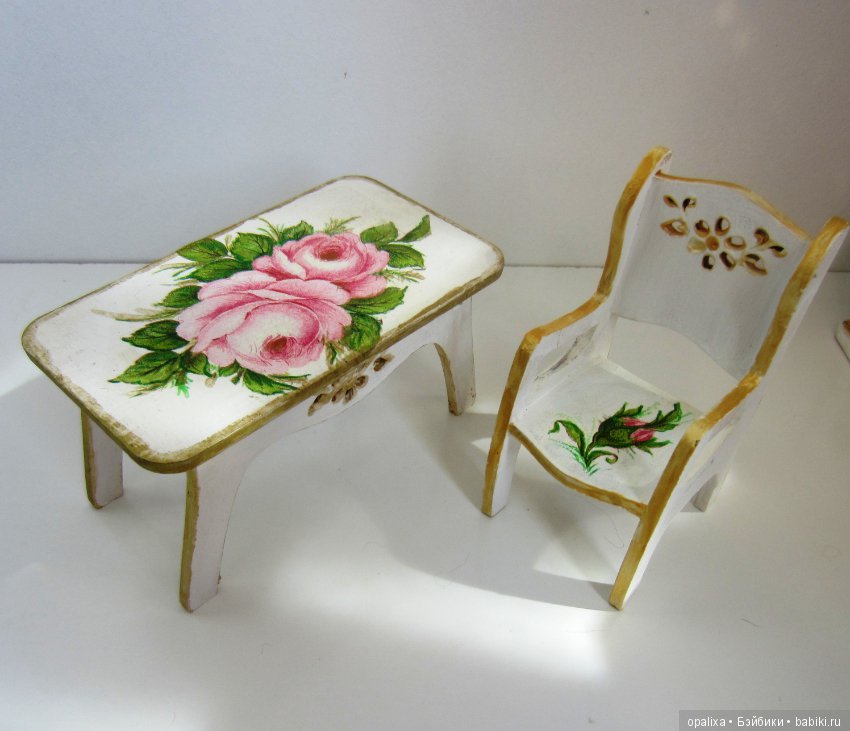 Декупаж — Мебель для кукол и домиков: фото (фото 7)
