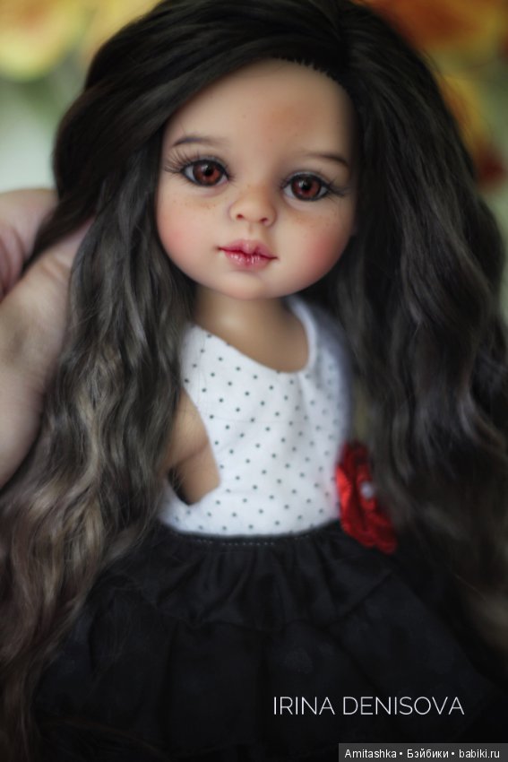 Брюнеточка Кармен — ООАК Paola Reina (Паола Рейна) и испанских кукол: перерисовка