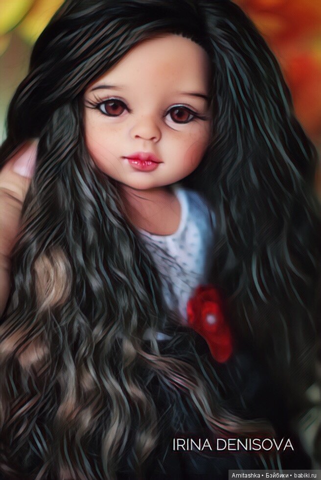 Брюнеточка Кармен — ООАК Paola Reina (Паола Рейна) и испанских кукол: перерисовка (фото 4)