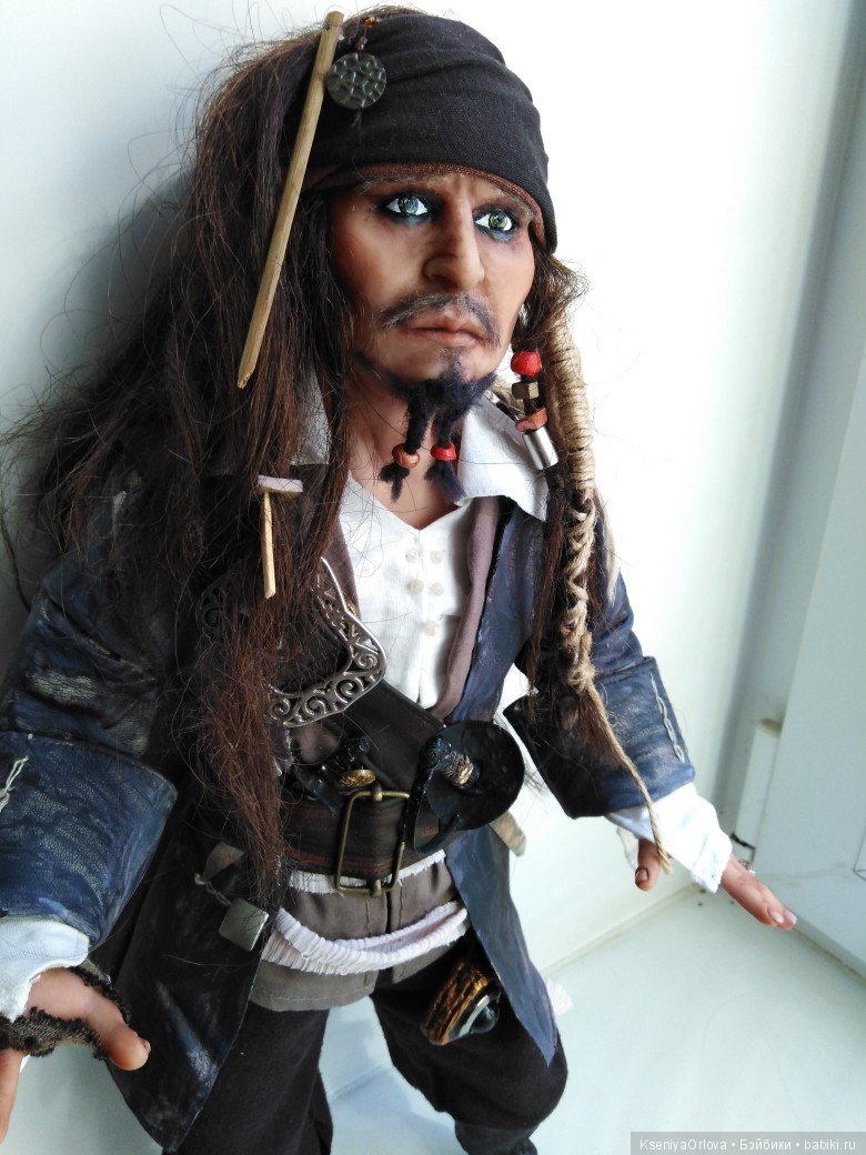 Джек Воробей — Авторские портретные куклы по фото: галерея работ (фото 4)