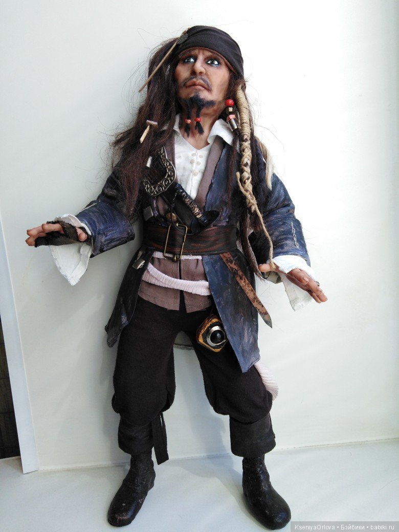 Джек Воробей — Авторские портретные куклы по фото: галерея работ (фото 3)