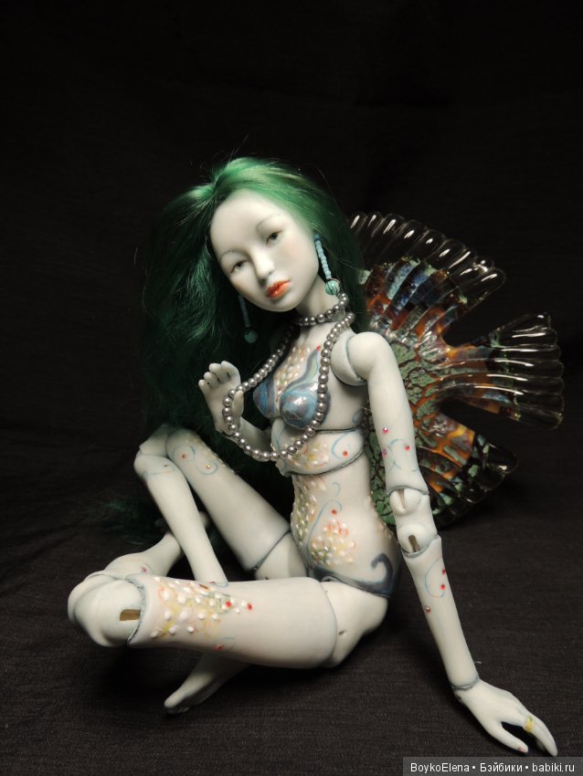 Голубая Аннун — Авторские шарнирные куклы своими руками: лепка (фото 4)