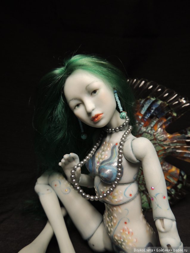 Голубая Аннун — Авторские шарнирные куклы своими руками: лепка (фото 5)