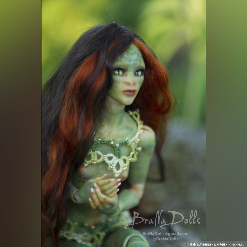 Принцесса ящер — Авторские шарнирные куклы своими руками: лепка