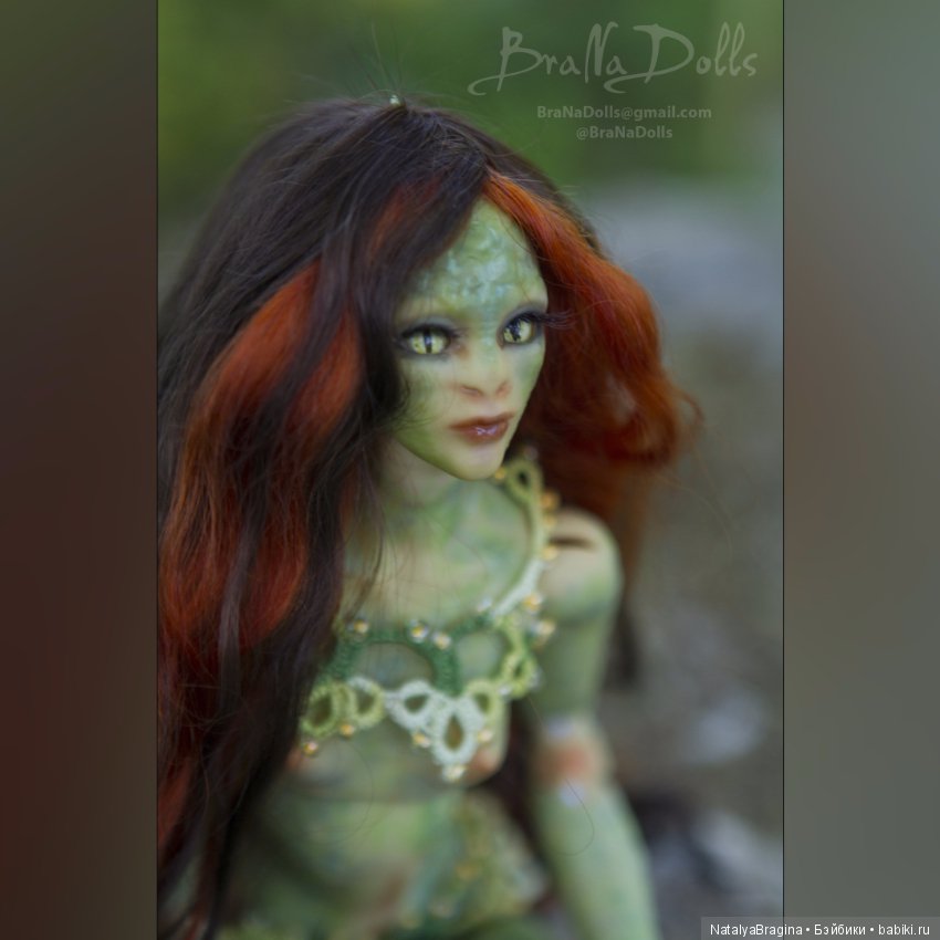 Принцесса ящер — Авторские шарнирные куклы своими руками: лепка