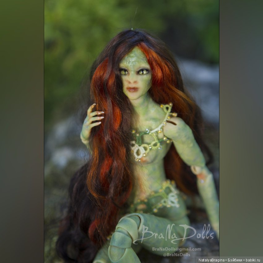 Принцесса ящер — Авторские шарнирные куклы своими руками: лепка (фото 9)