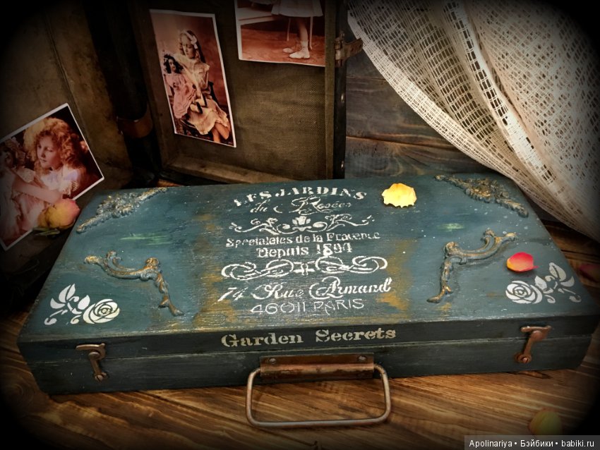 Чемодан деревянный Garden Secrets