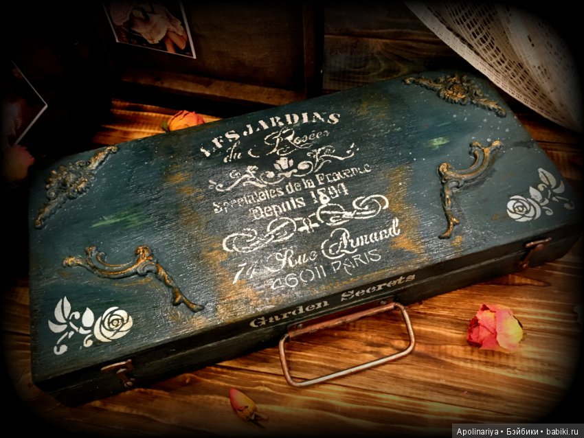 Чемодан деревянный Garden Secrets