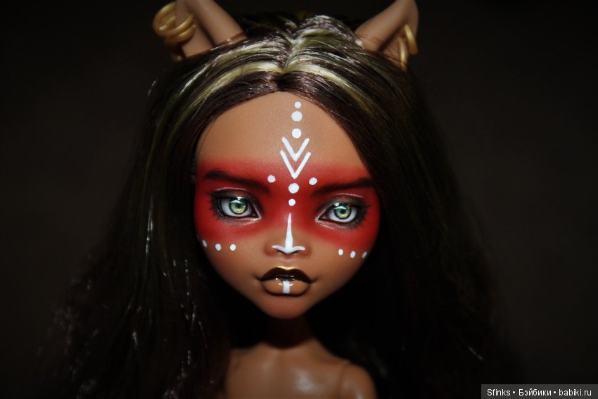 Волк индейского племени — ООАК Monster High и Ever After High: репейнт