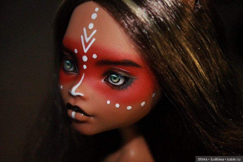 Волк индейского племени — ООАК Monster High и Ever After High: репейнт (фото 2)