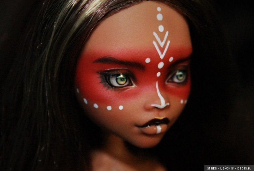 Волк индейского племени — ООАК Monster High и Ever After High: репейнт (фото 3)