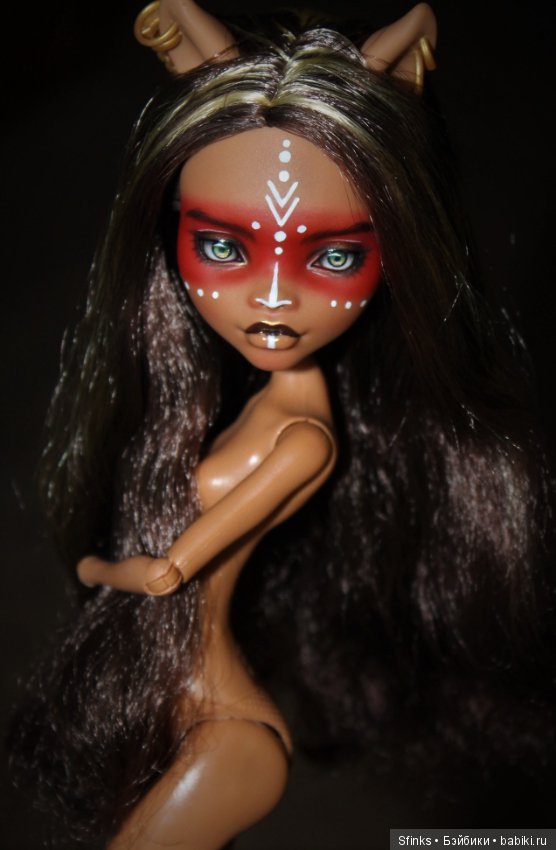 Волк индейского племени — ООАК Monster High и Ever After High: репейнт (фото 5)