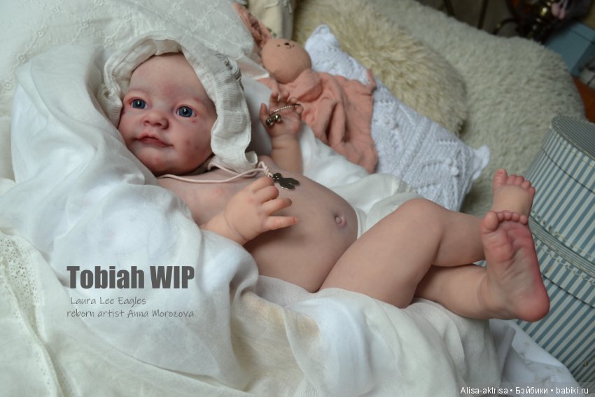 Тобиах в процессе возрождения. Кукла-реборн Анны Морозовой (фото 3)