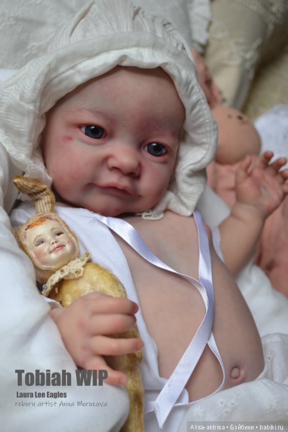 Тобиах в процессе возрождения. Кукла-реборн Анны Морозовой (фото 4)