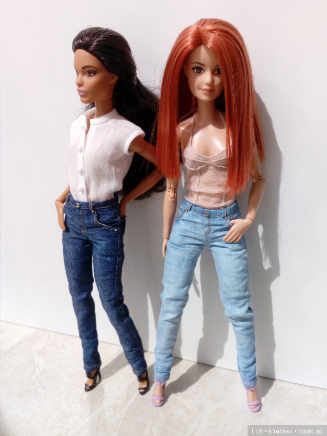 Реалистичные джинсы — Одежда и обувь для кукол своими руками: фото