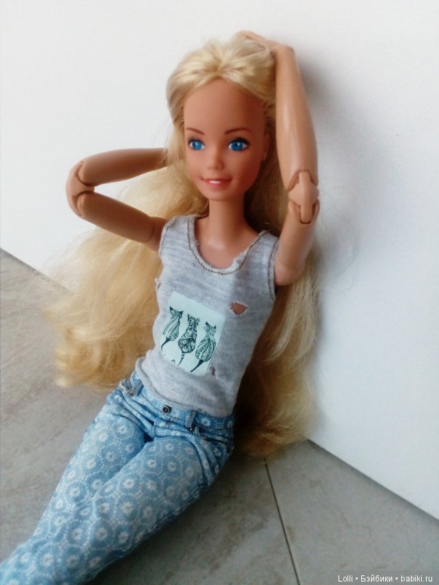 Реалистичные джинсы — Одежда и обувь для кукол своими руками: фото (фото 7)