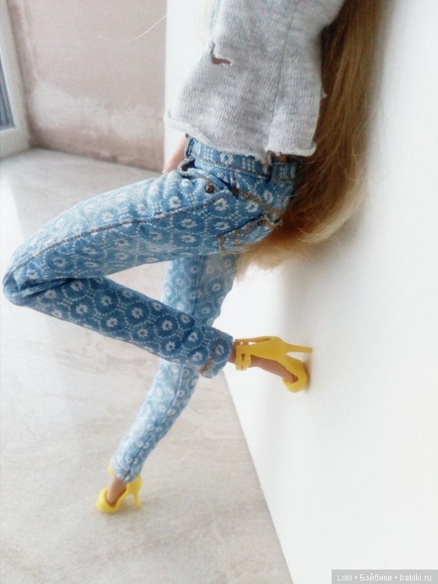 Реалистичные джинсы — Одежда и обувь для кукол своими руками: фото (фото 8)