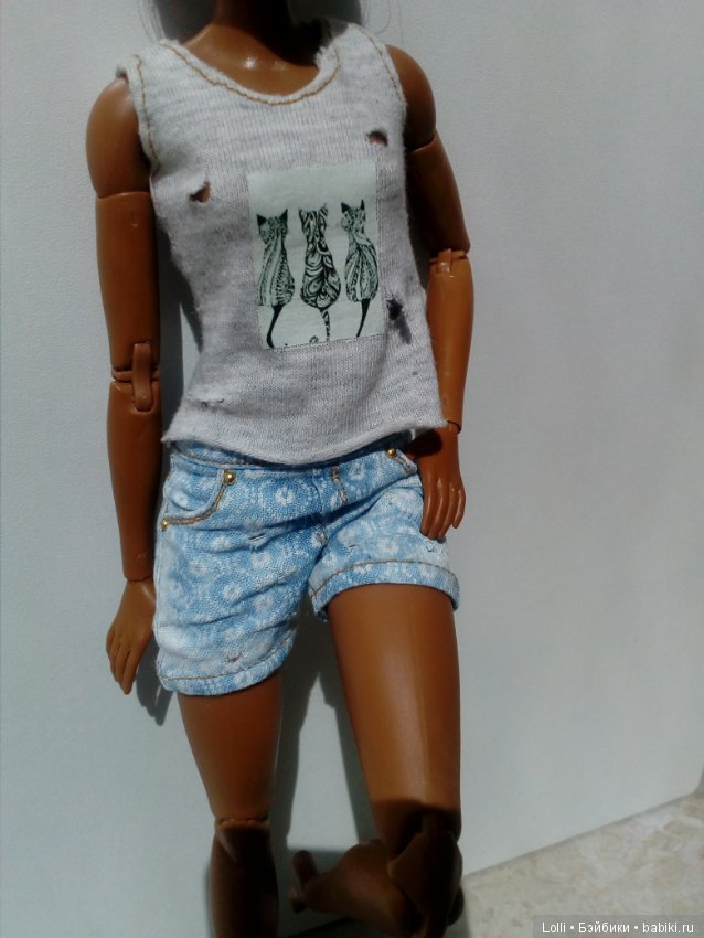 Реалистичные джинсы — Одежда и обувь для кукол своими руками: фото